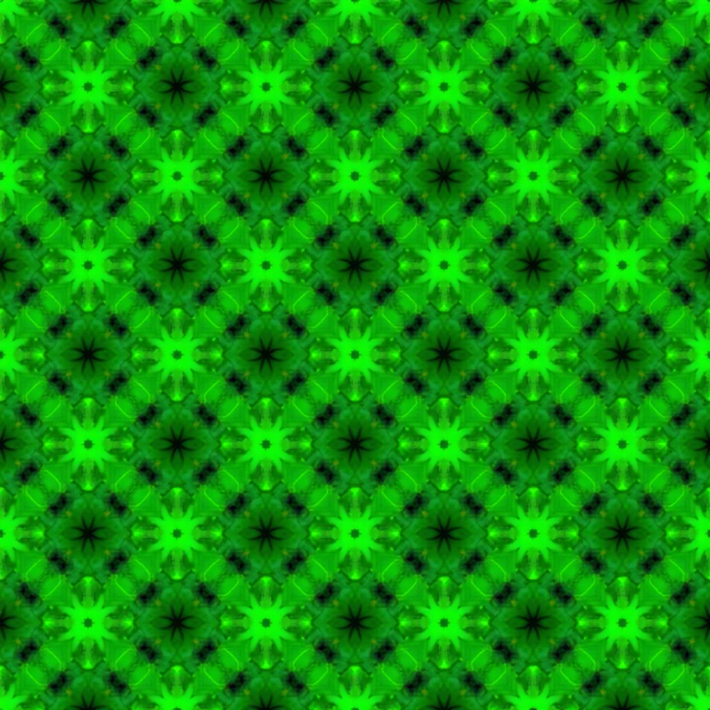 Green Starburst Pattern