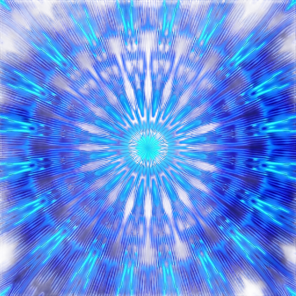 Radiant Blue Symmetry