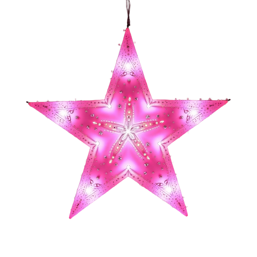 Pink Star Ornament