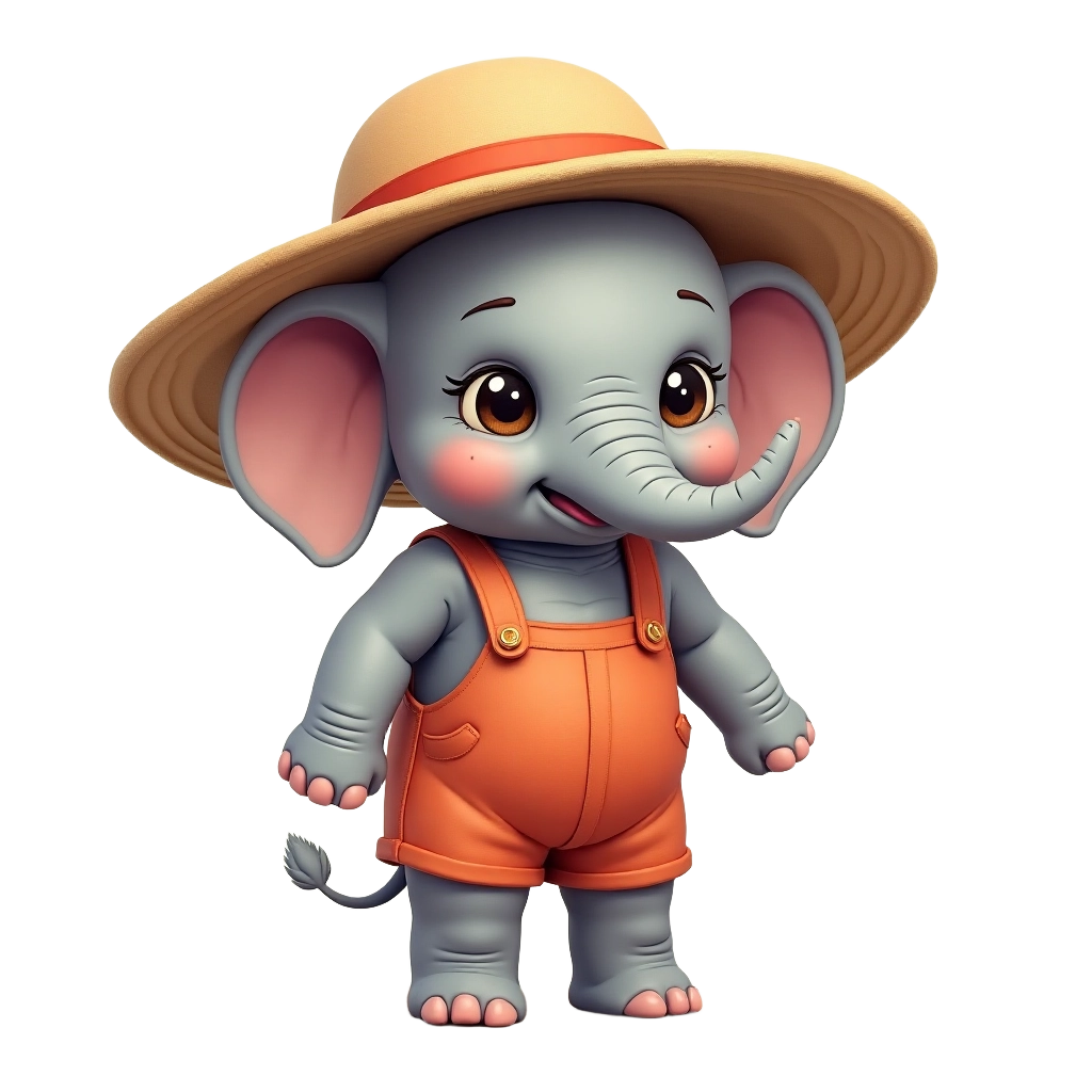 Adorable Elephant Gardener