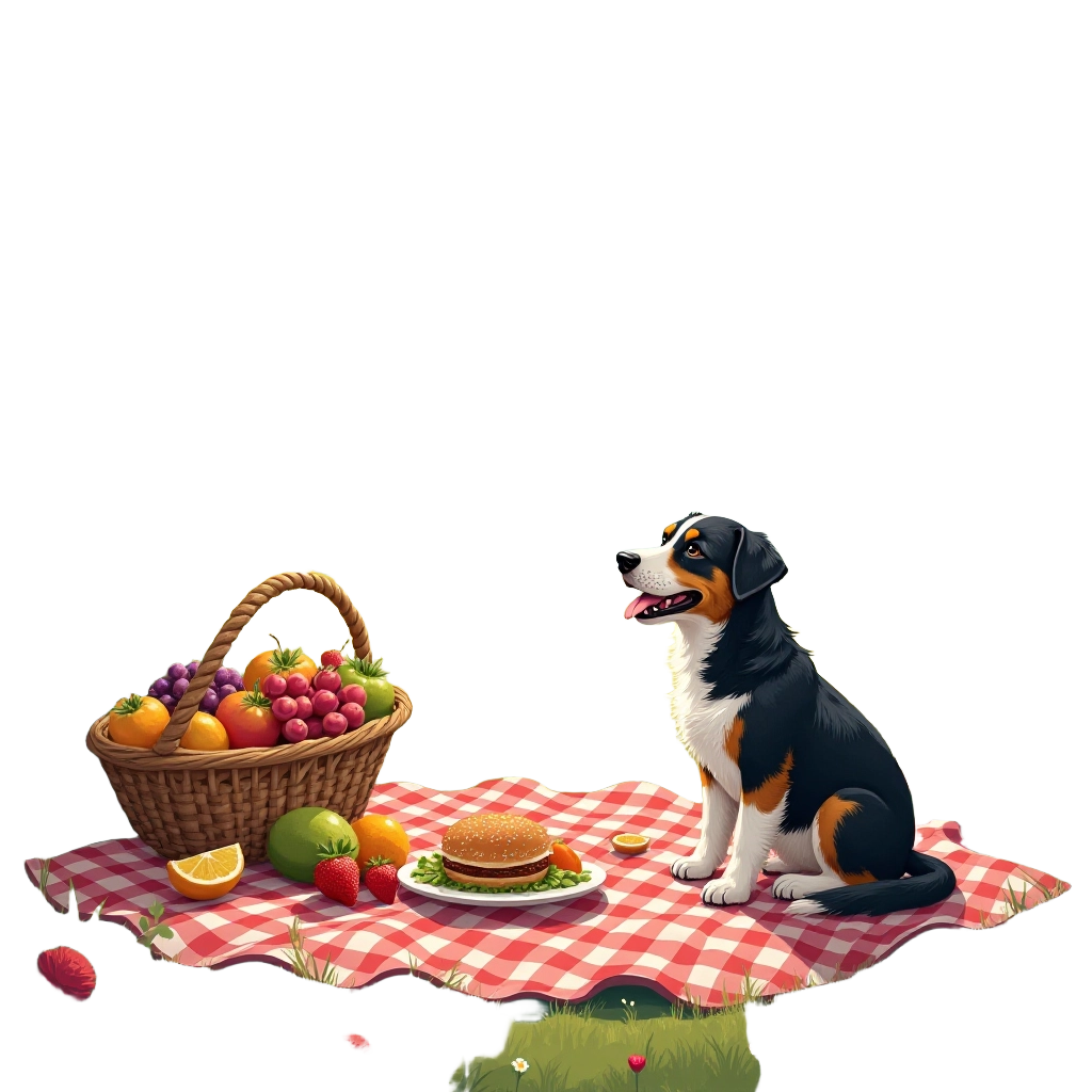 Picnic with a Pet Dog