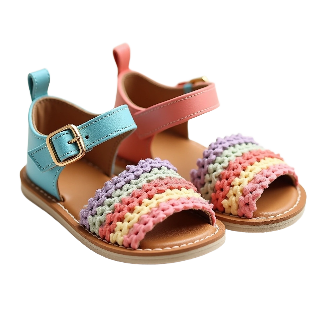 Colorful Knit Sandals