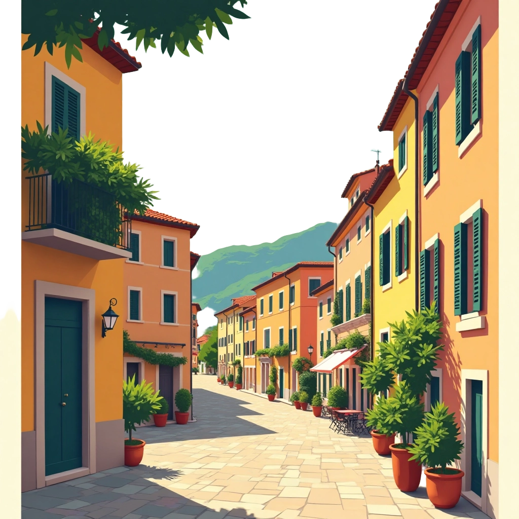 Mediterranean Street Scene