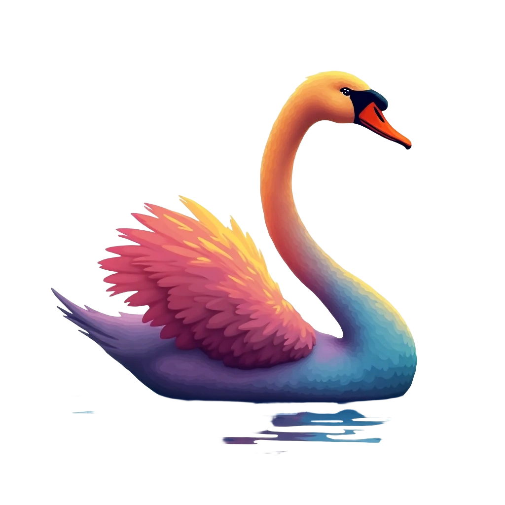 Colorful Swan