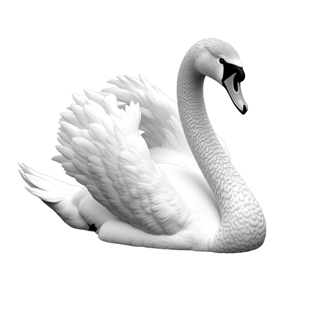 Majestic Swan Sculpture