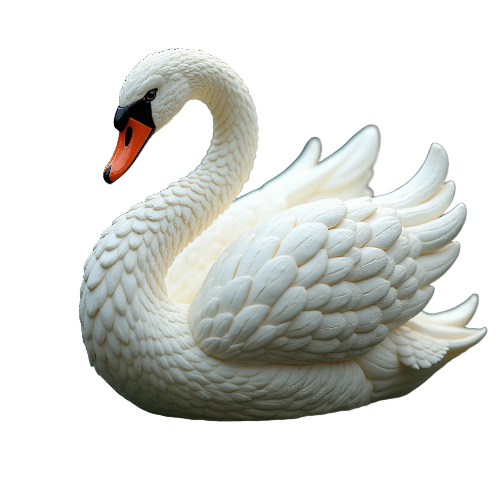 Elegant Swan Sculpture