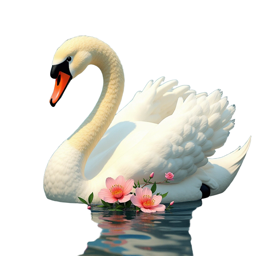 Swan in Bloom