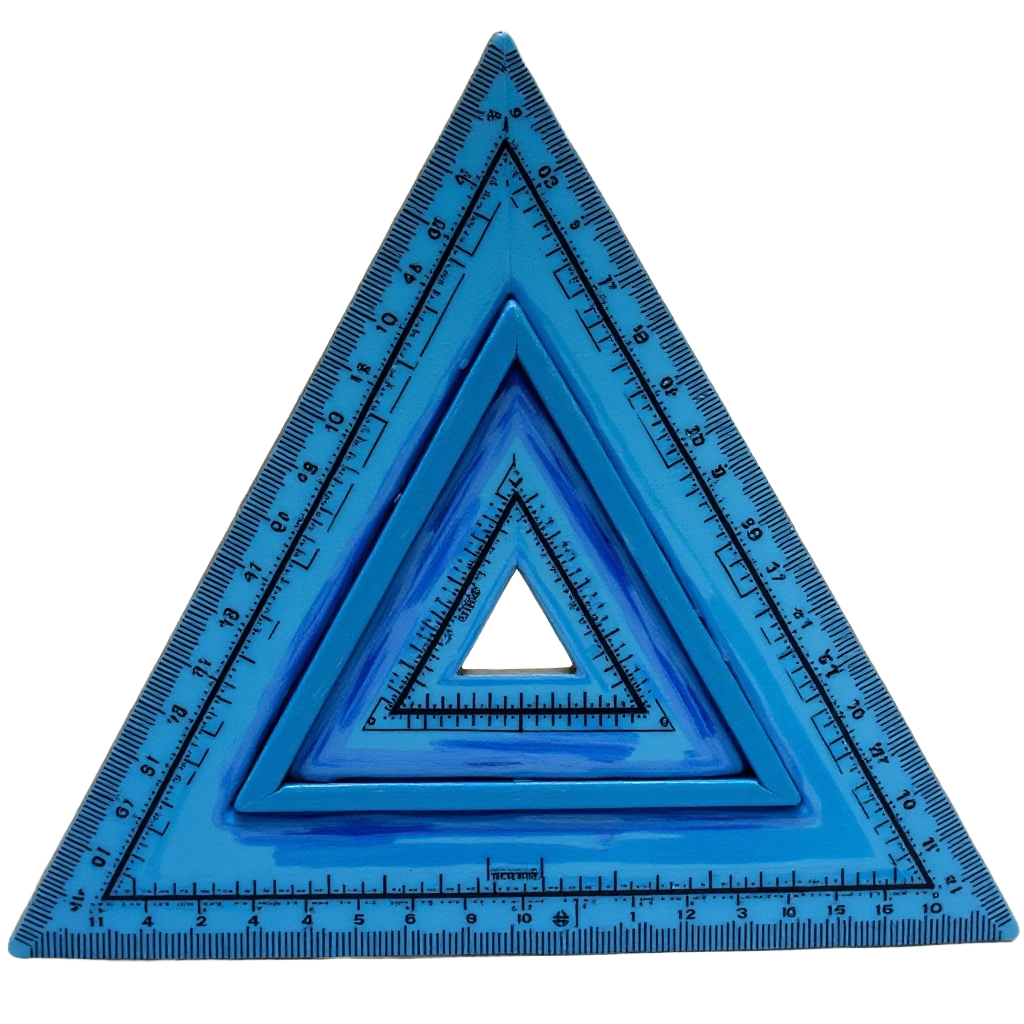 Blue Triangle Ruler