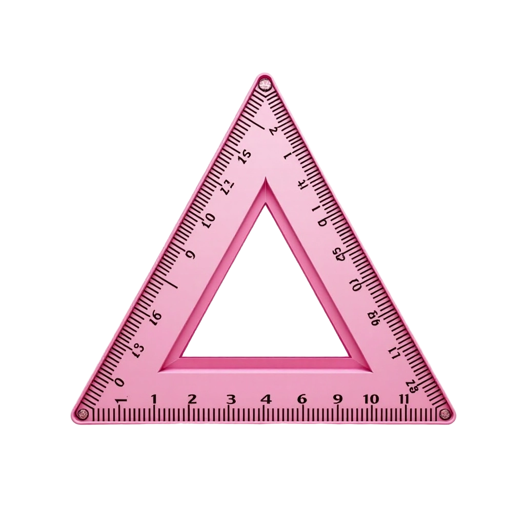 Pink Triangle Ruler