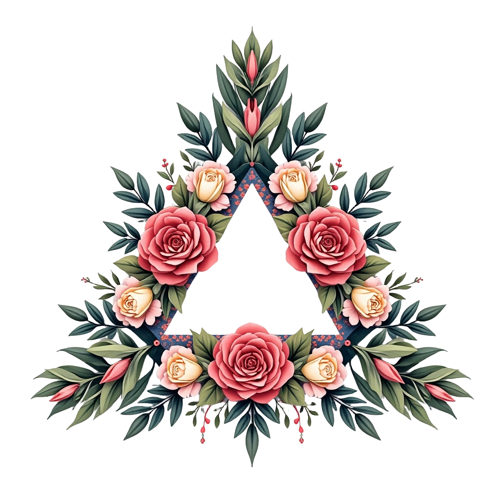 Floral Triangle Design