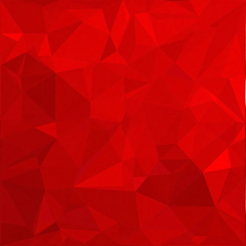 Red Geometric Abstract