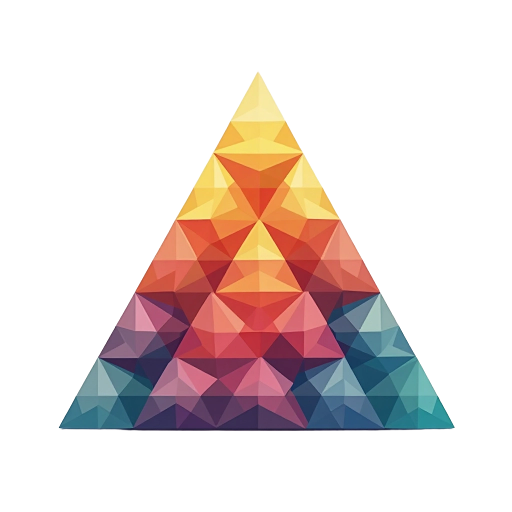 Colorful Triangle Fractal