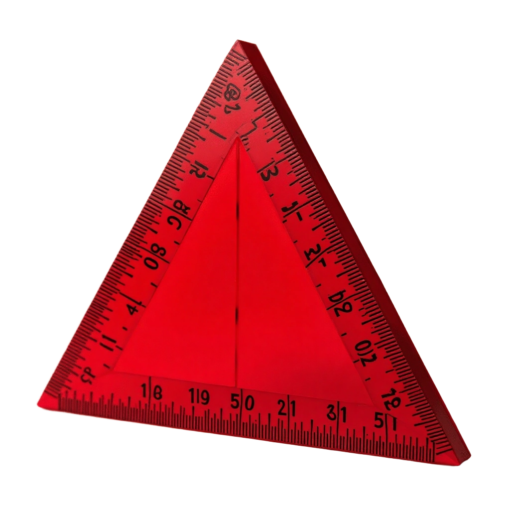 Red Triangle Ruler