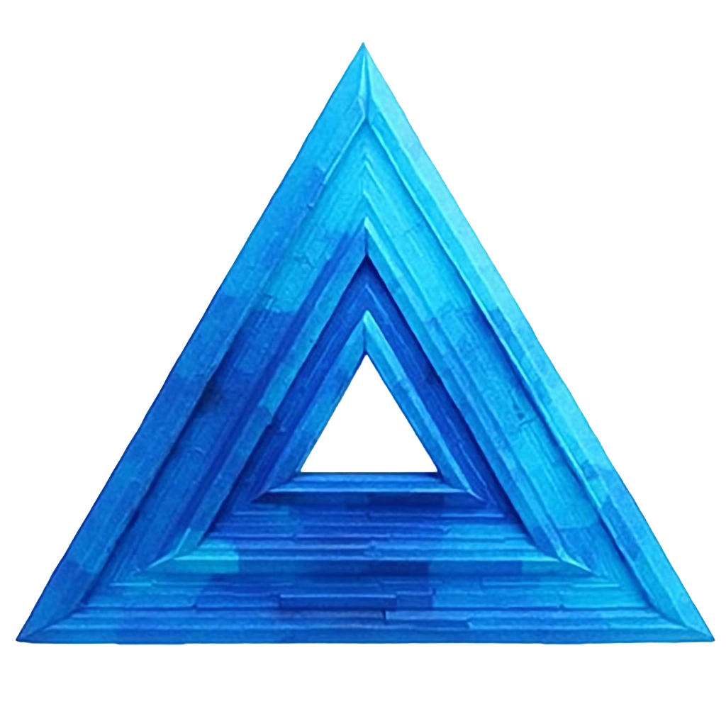 Blue Triangular Structure