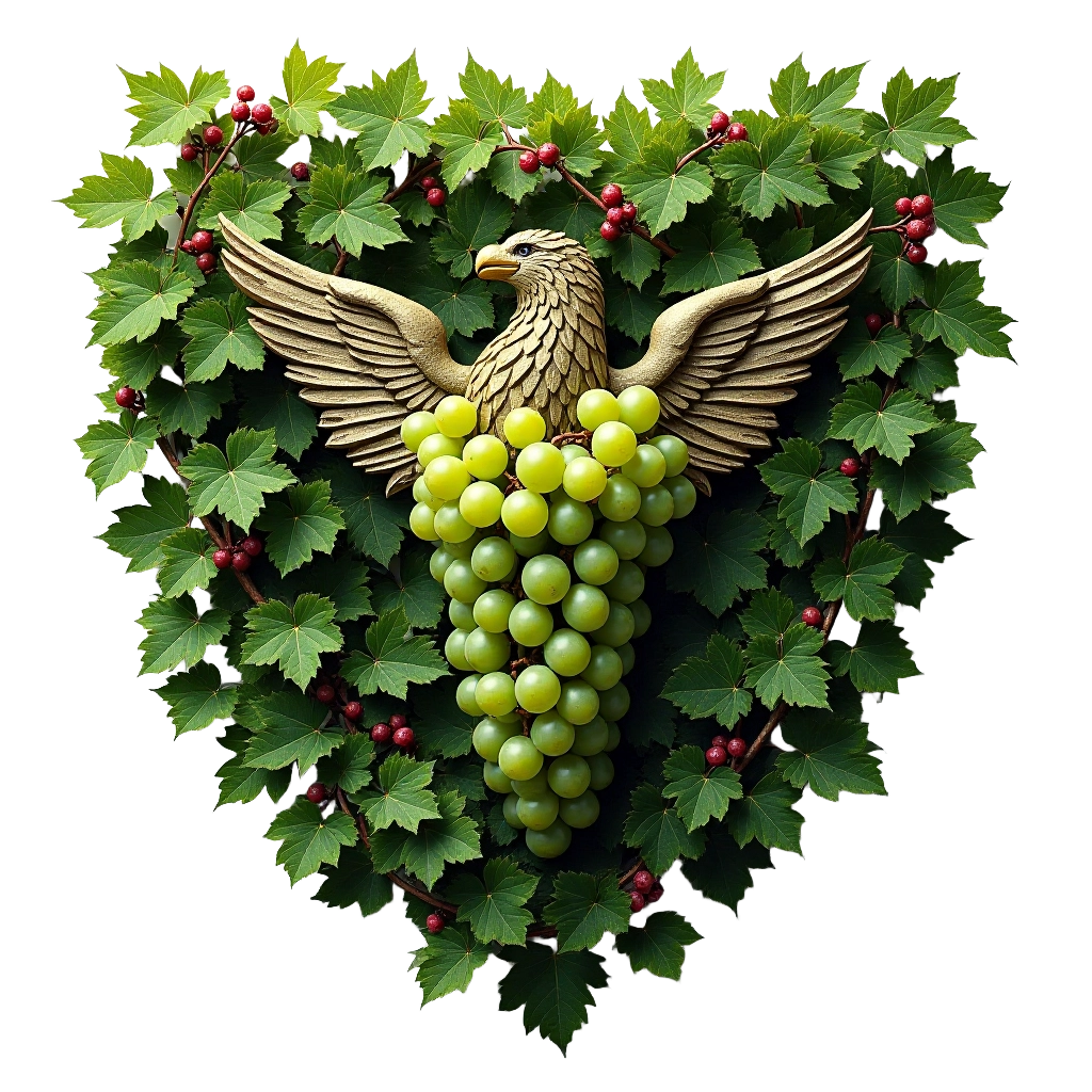 Eagle with Grapes and Ivy