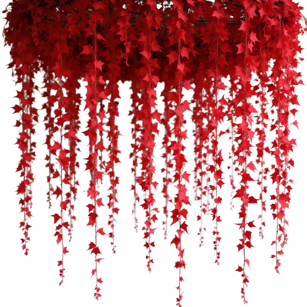 Cascading Red Ivy