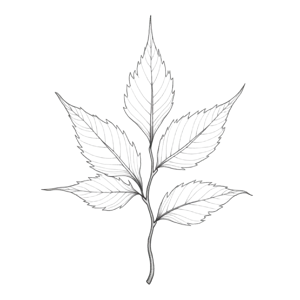 Elegant Leaf Silhouette