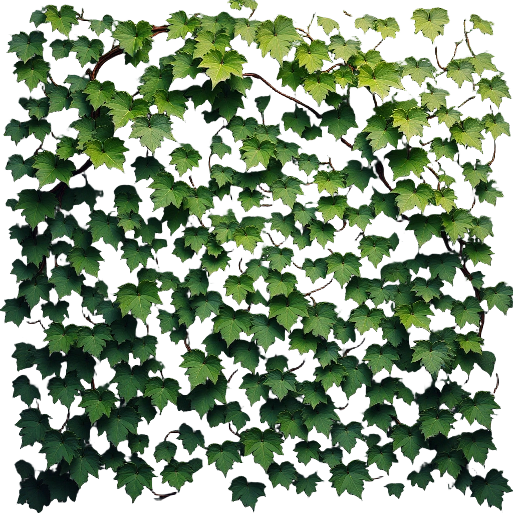 Lush Green Ivy Wall