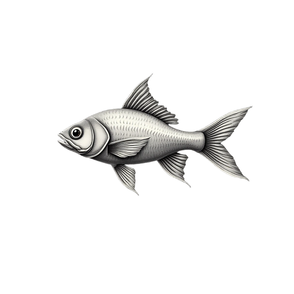 Silver Fish Illustration