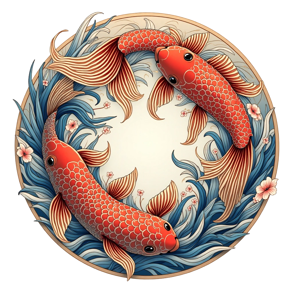 Harmonious Koi Fish