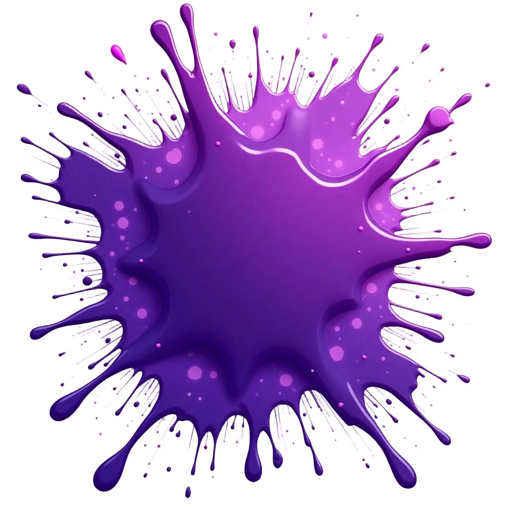 Vibrant Purple Paint Splatter