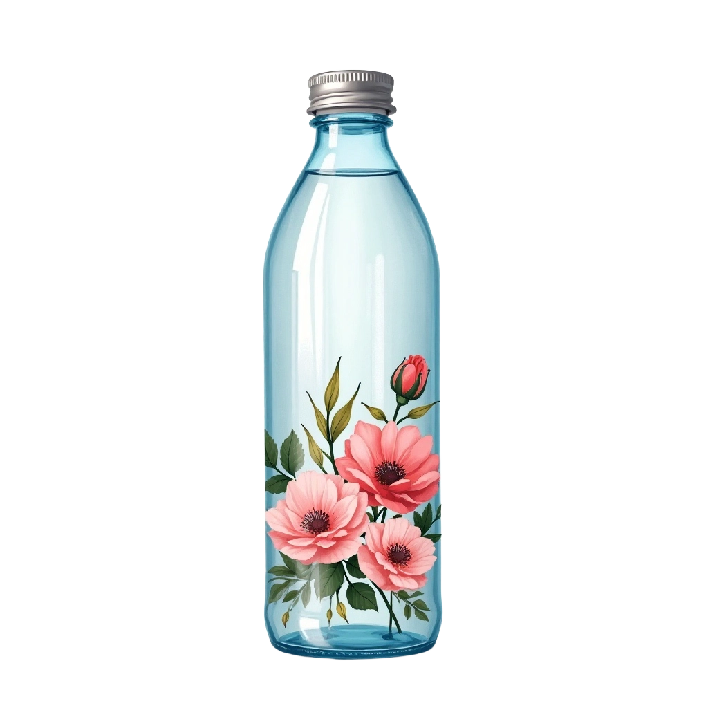 Floral Water Bottle