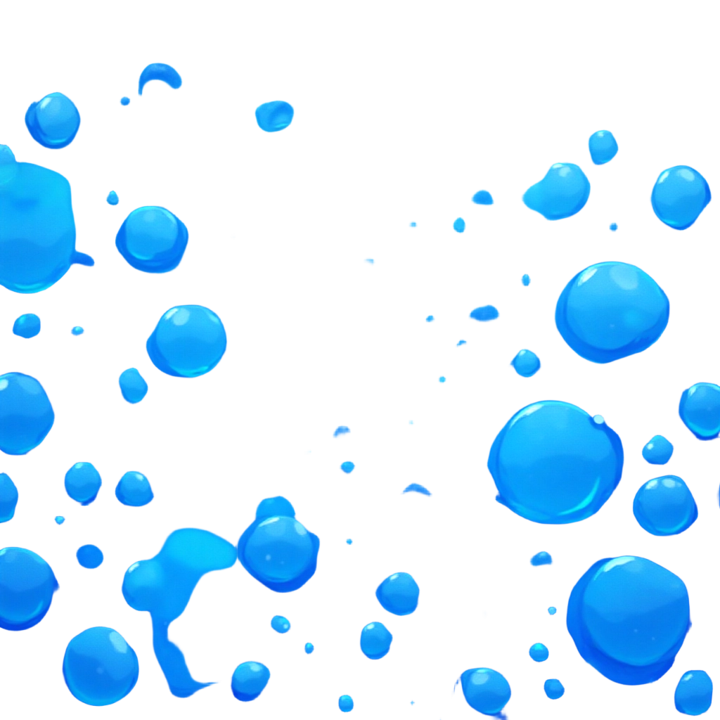 Floating Blue Bubbles