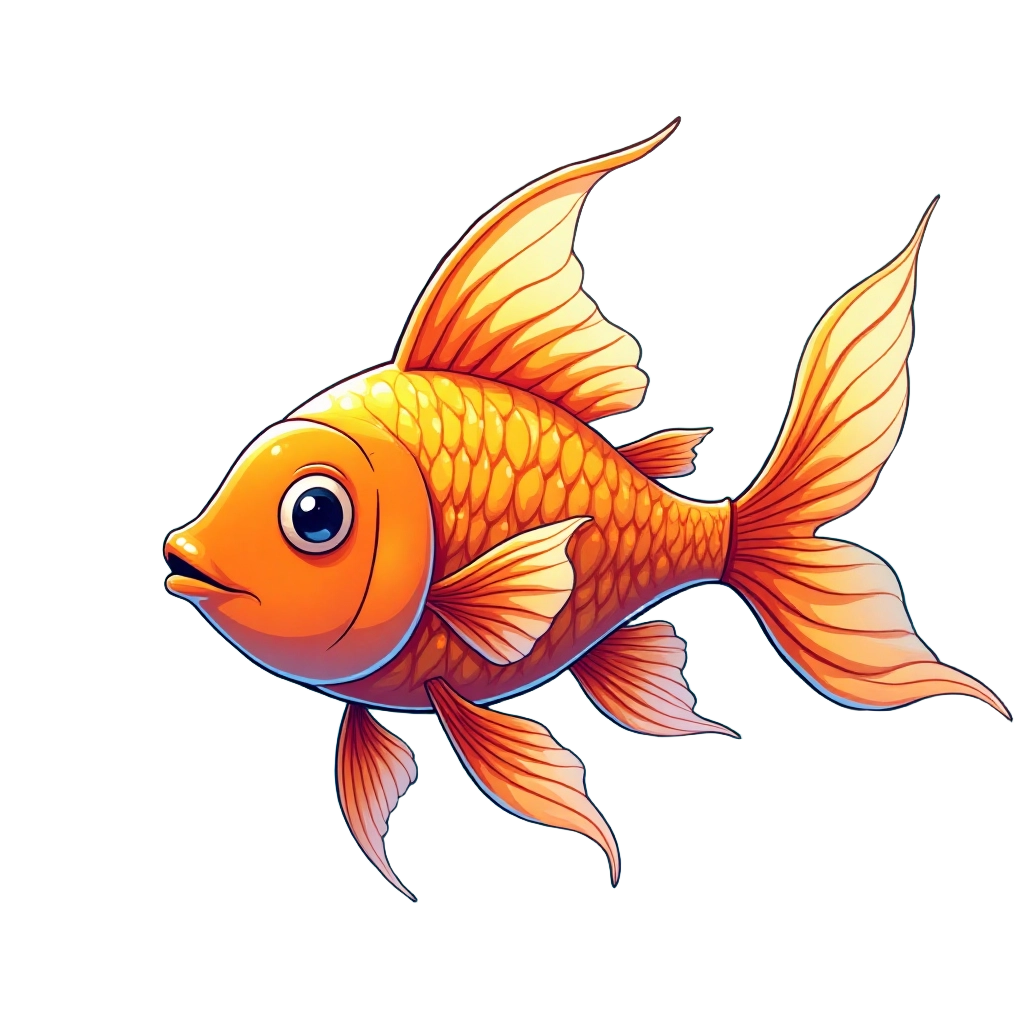 Golden Fish Illustration