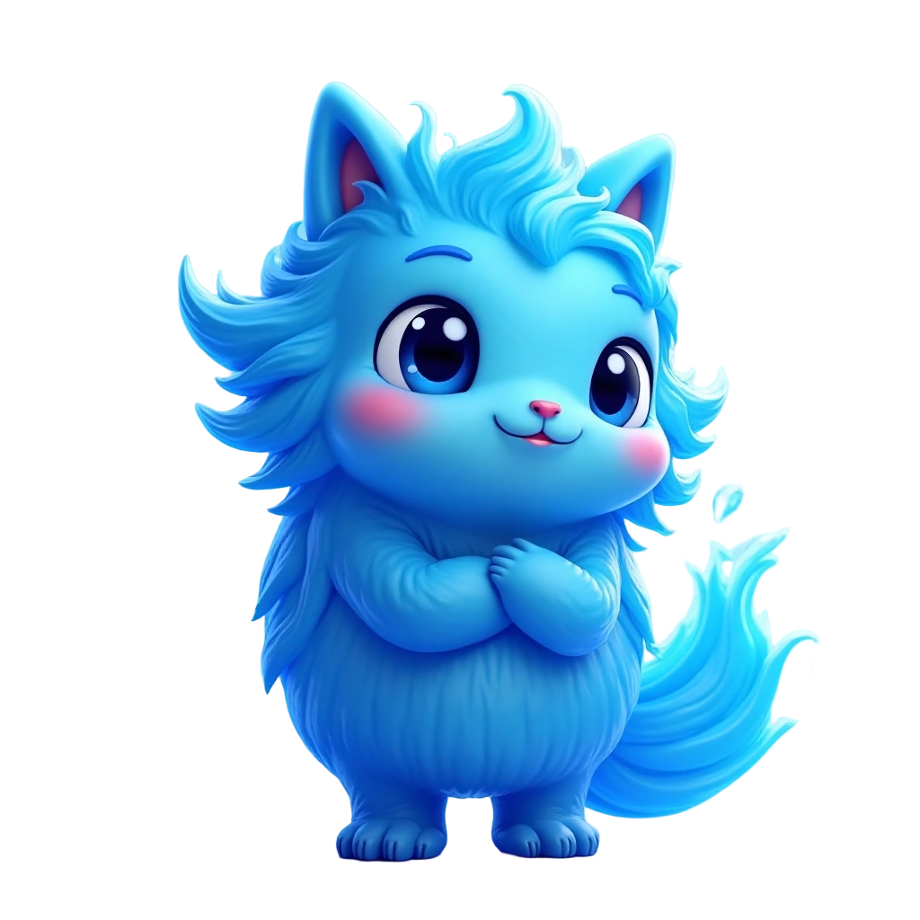 Cute Blue Cat