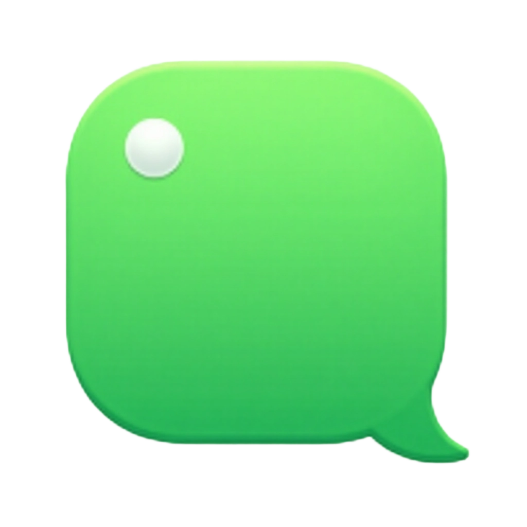 Green Chat Bubble Icon