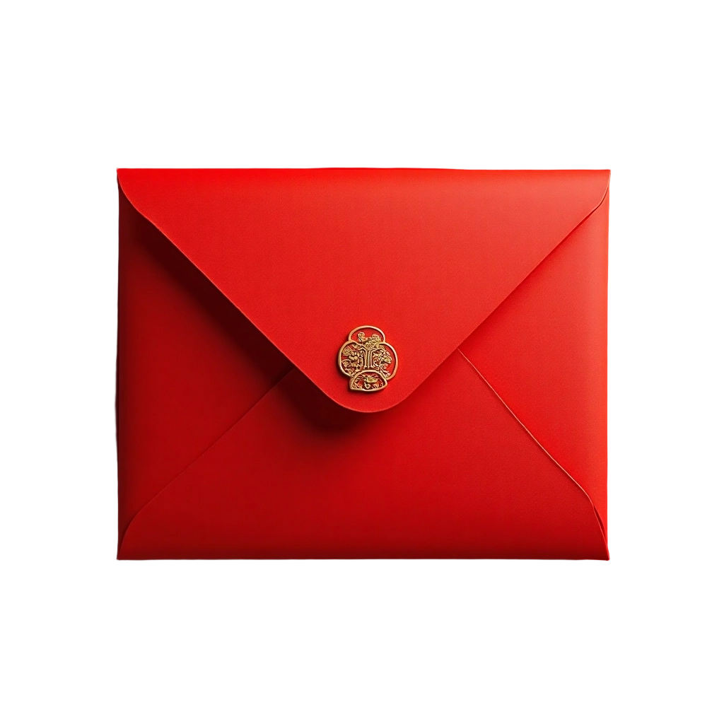 Red Envelope with Gold Seal