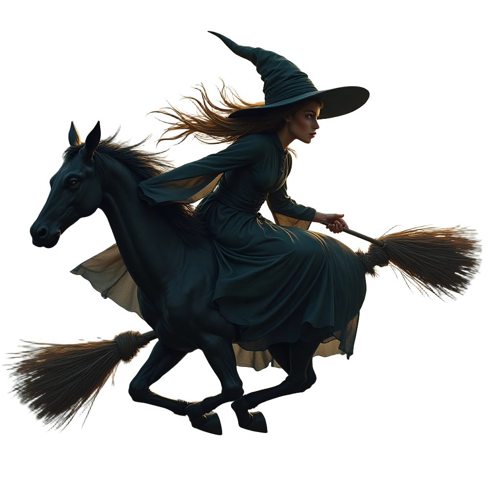 Witch on a Broomstick