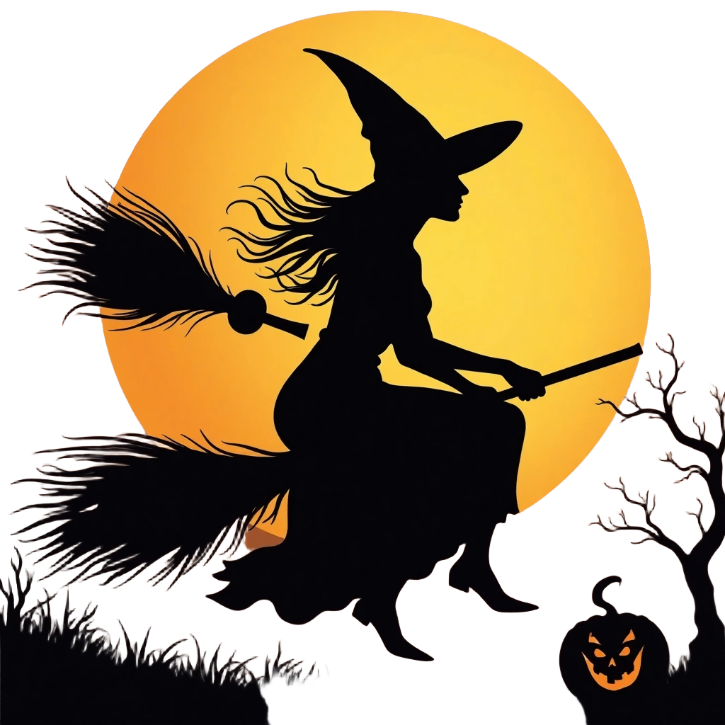 Halloween Witch Silhouette