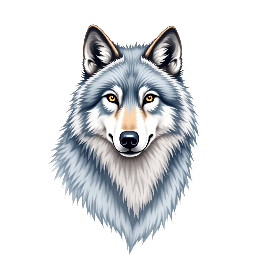 Majestic Wolf Portrait