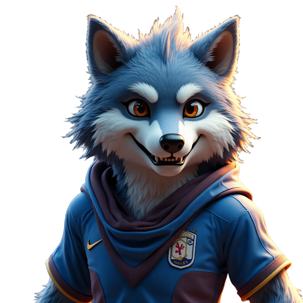 Urban Wolf in Sports Attire