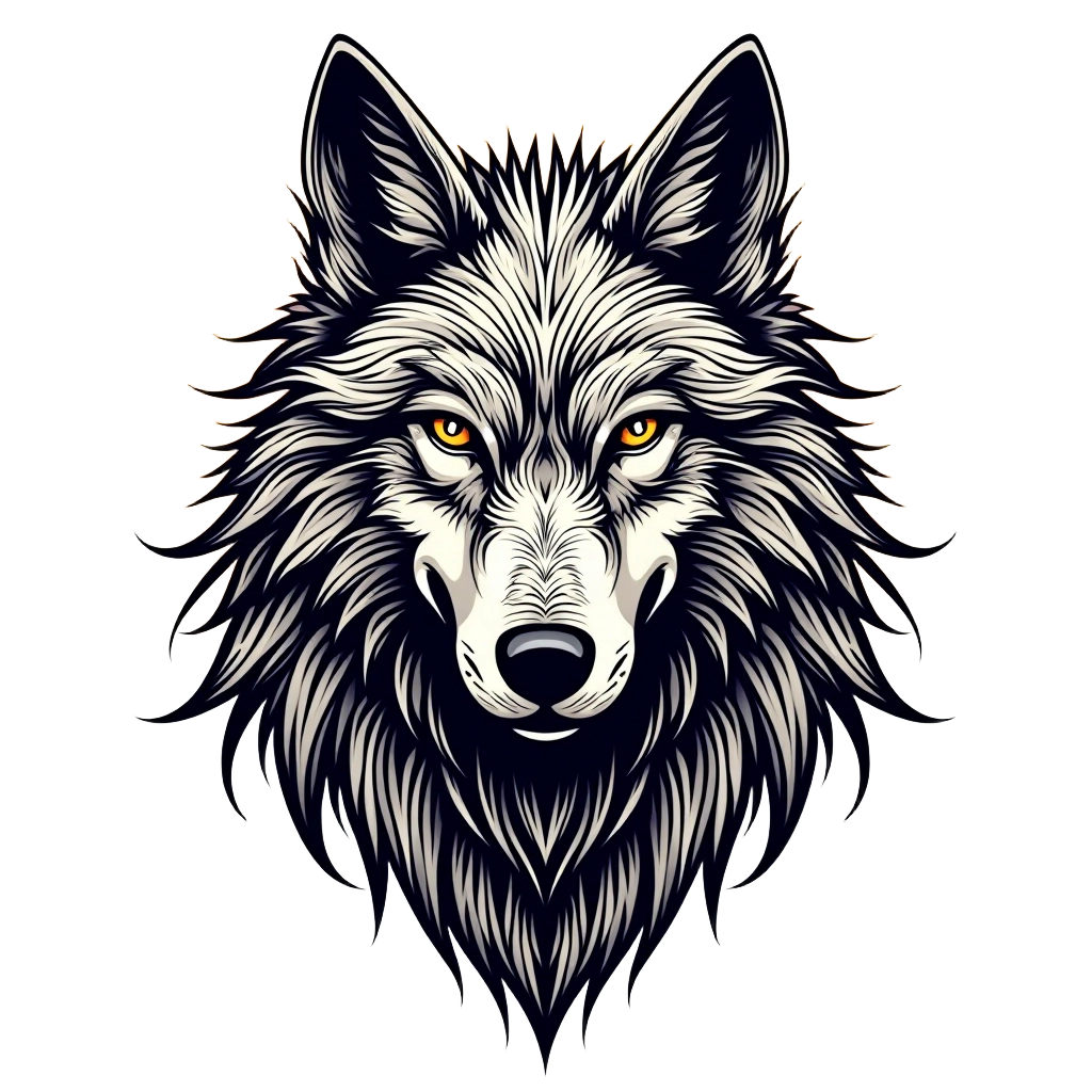 Majestic Wolf Portrait