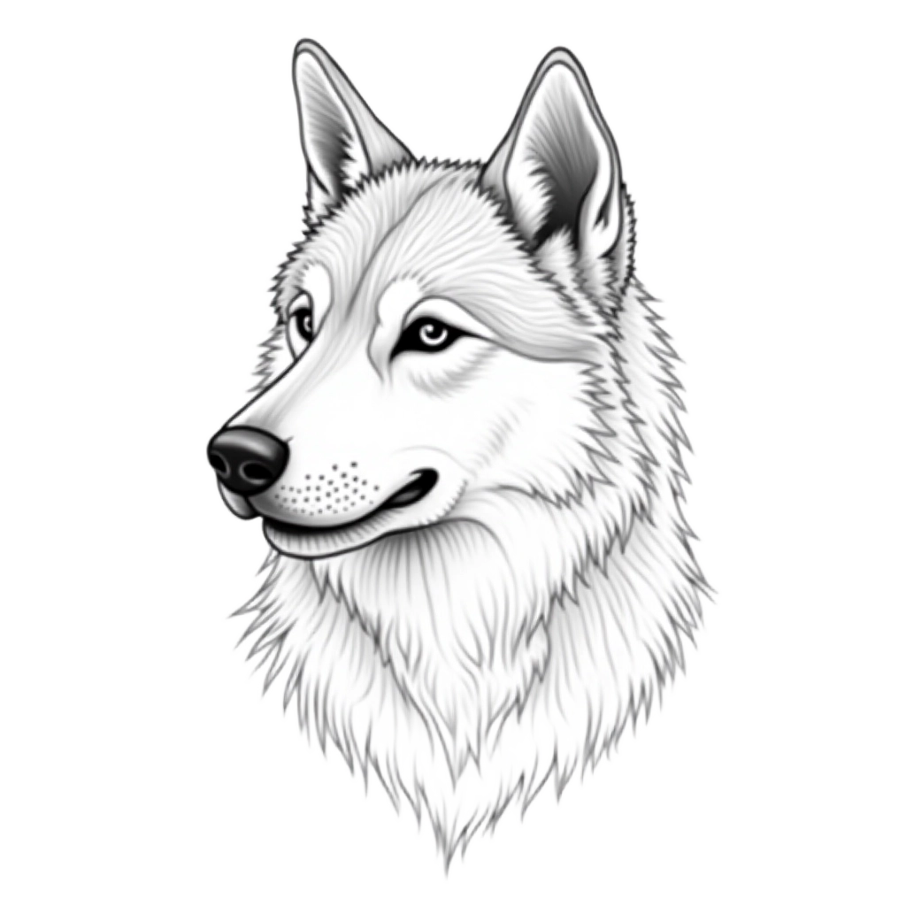 Wise Wolf Portrait