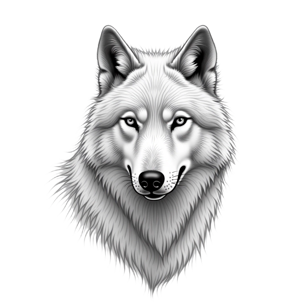 Majestic Wolf Portrait