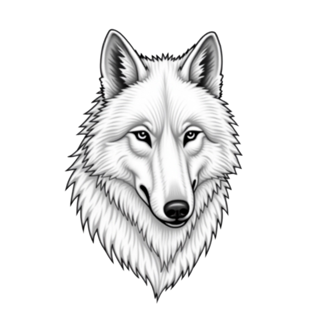 Majestic Wolf Portrait