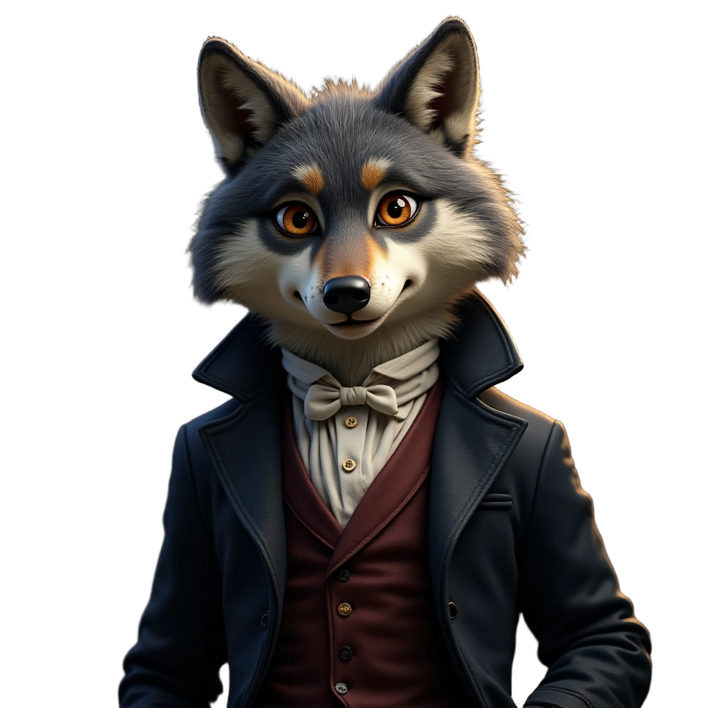 Elegant Fox in Formal Attire