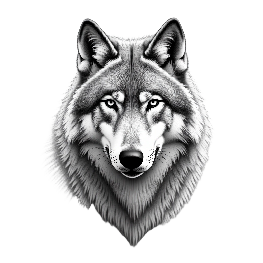 Majestic Wolf Portrait