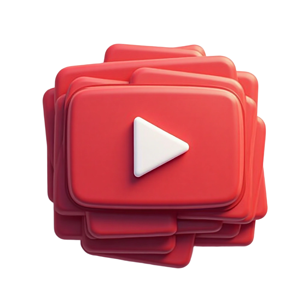 Video Play Stack Icon