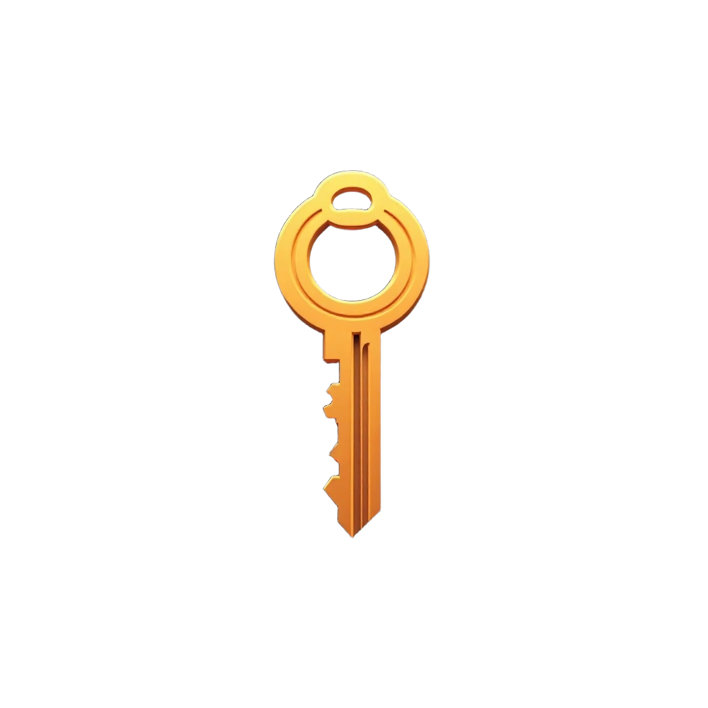 Golden Key Icon