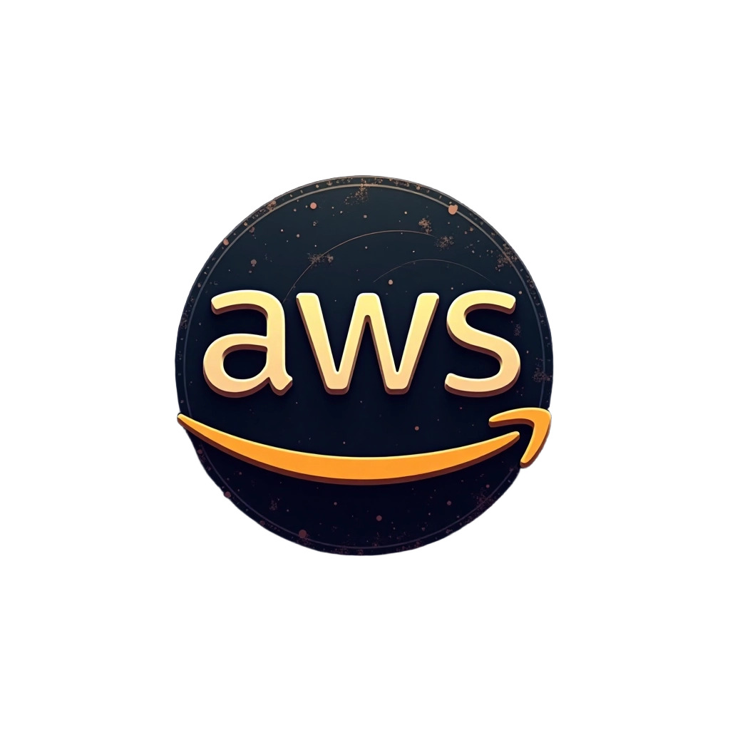 AWS Logo with Grunge Texture