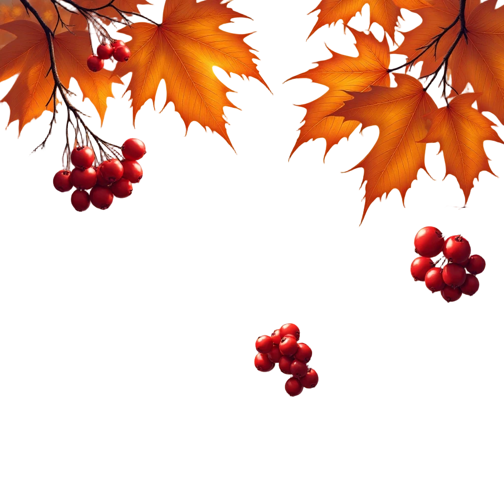 Autumn Leaves and Berries