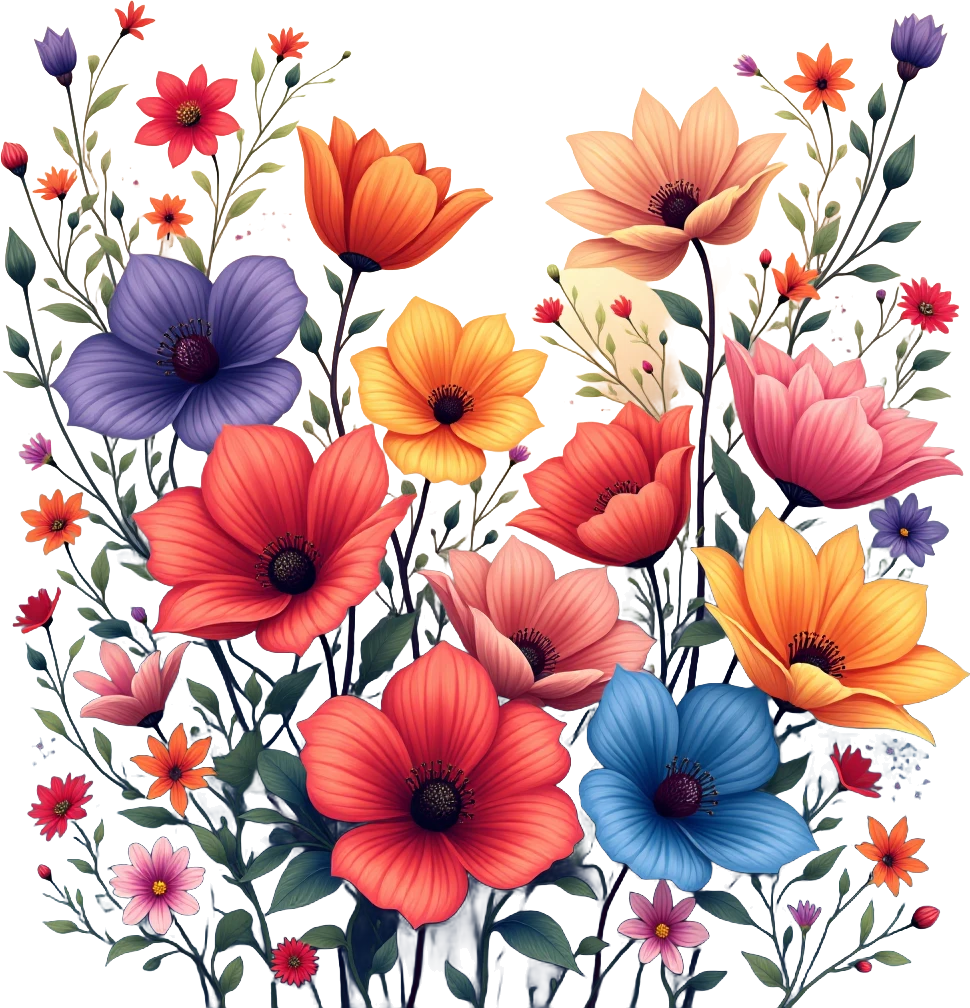 Vibrant Floral Symphony