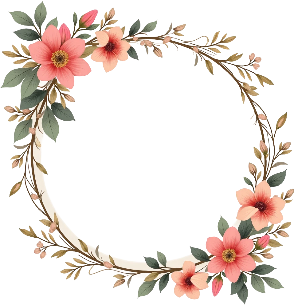 Floral Wreath Illustration