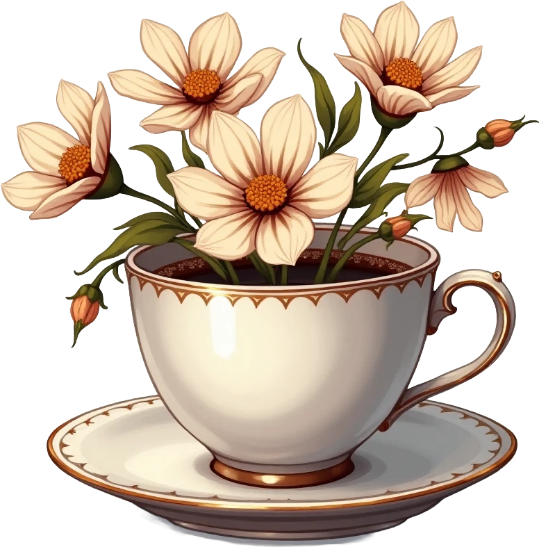 Floral Tea Cup