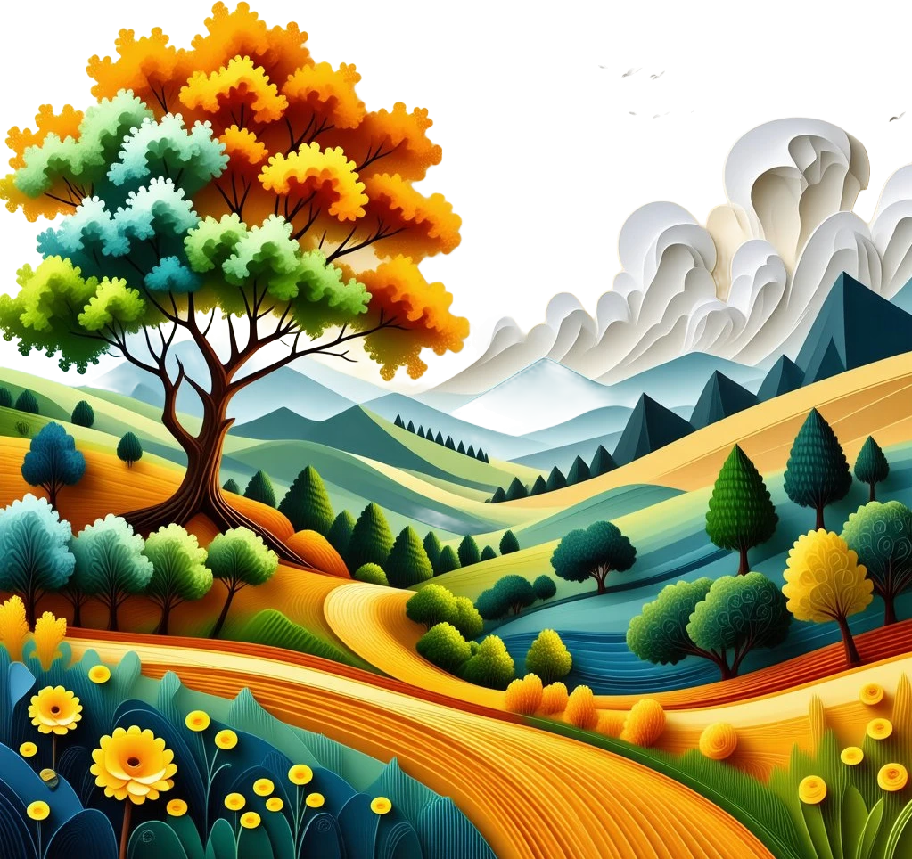 Vibrant Autumn Landscape