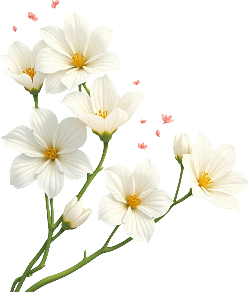 Elegant White Flowers